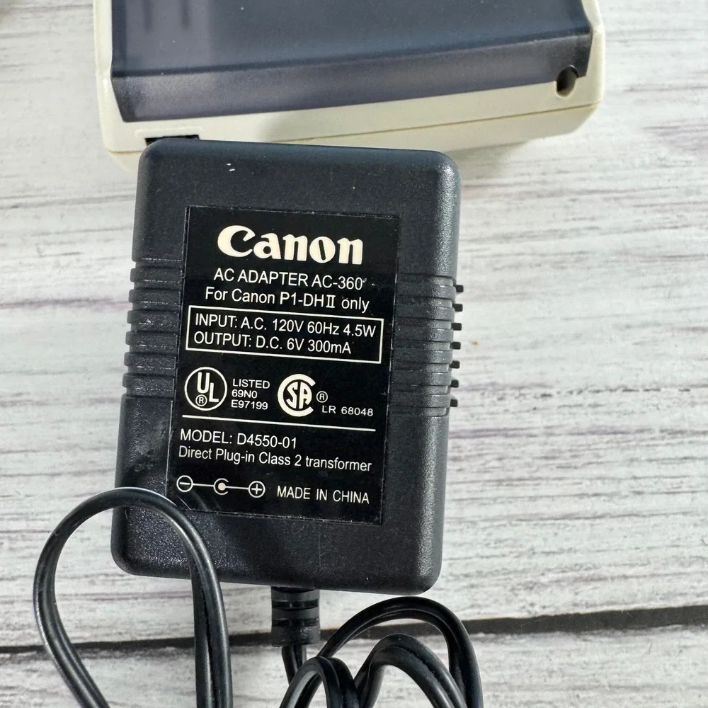 Canon P1-DII Palm Printer Calculator 12 Digit Beige Portable Printing Vintage